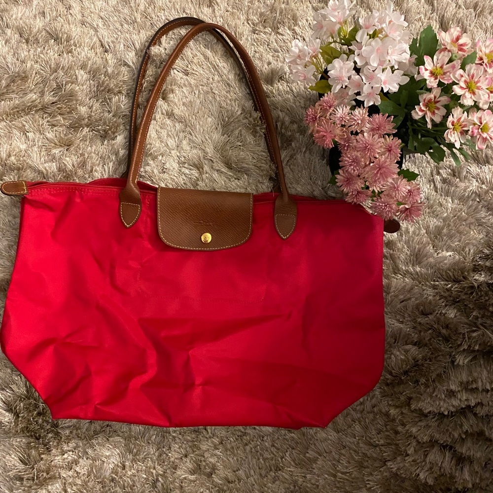 Large Longchamp le pliage Nylon shoulder tote